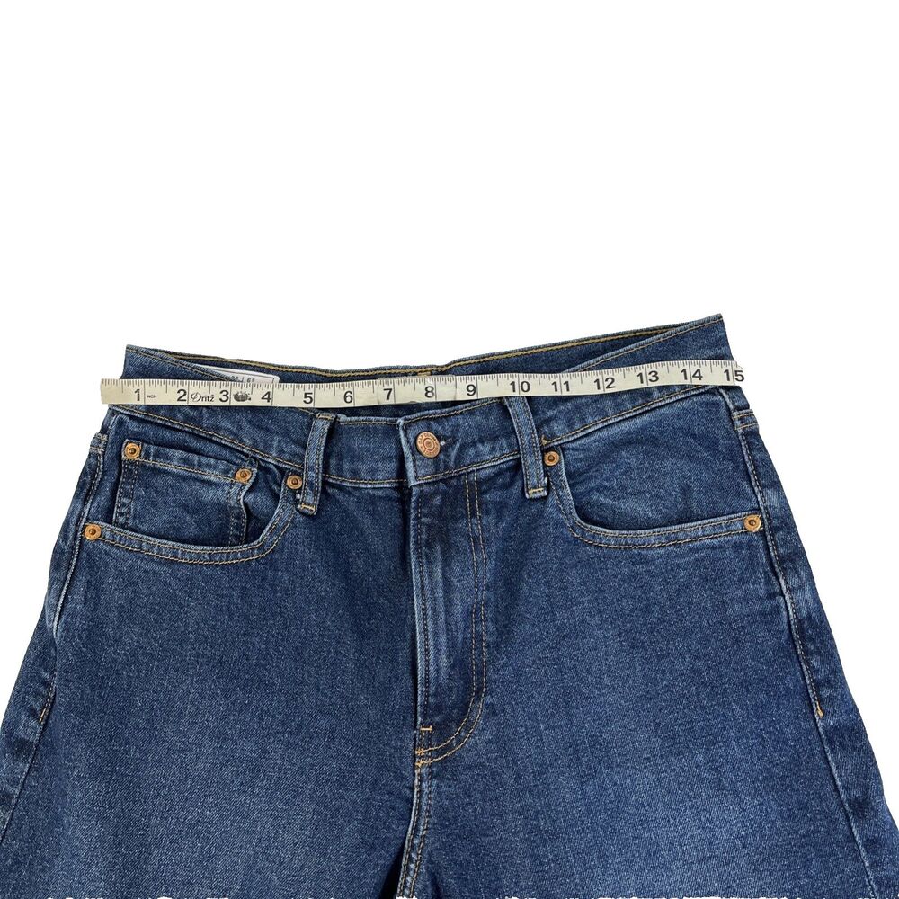 Women’s Gap High Rise Stride Wide Leg Denim Jeans Size 28 6 Short - Picture 7 of 10